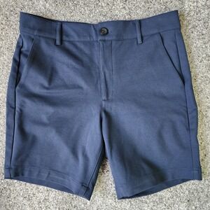 True Classic Chino Shorts Mens 32 Navy Blue Stretch Performance Excellent
